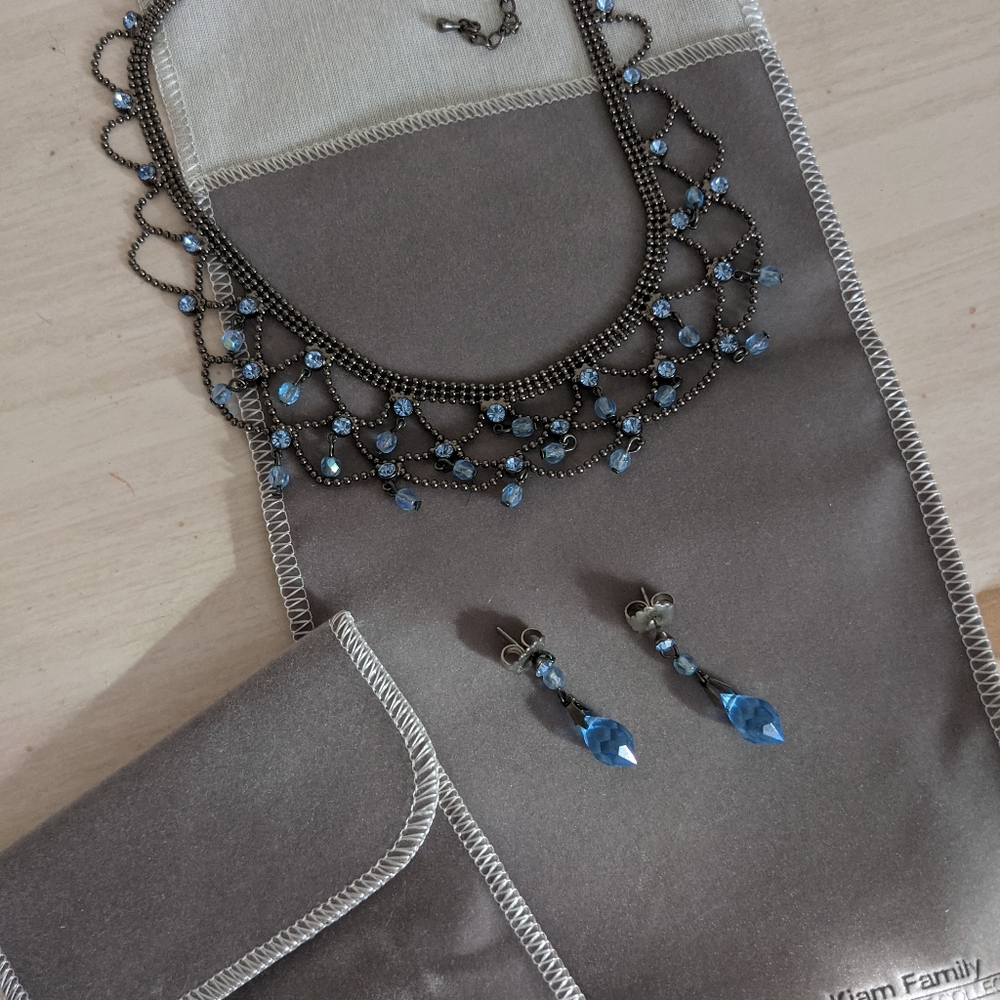 Lia Sophia Kiam Family Collection Necklace & Earrings Set